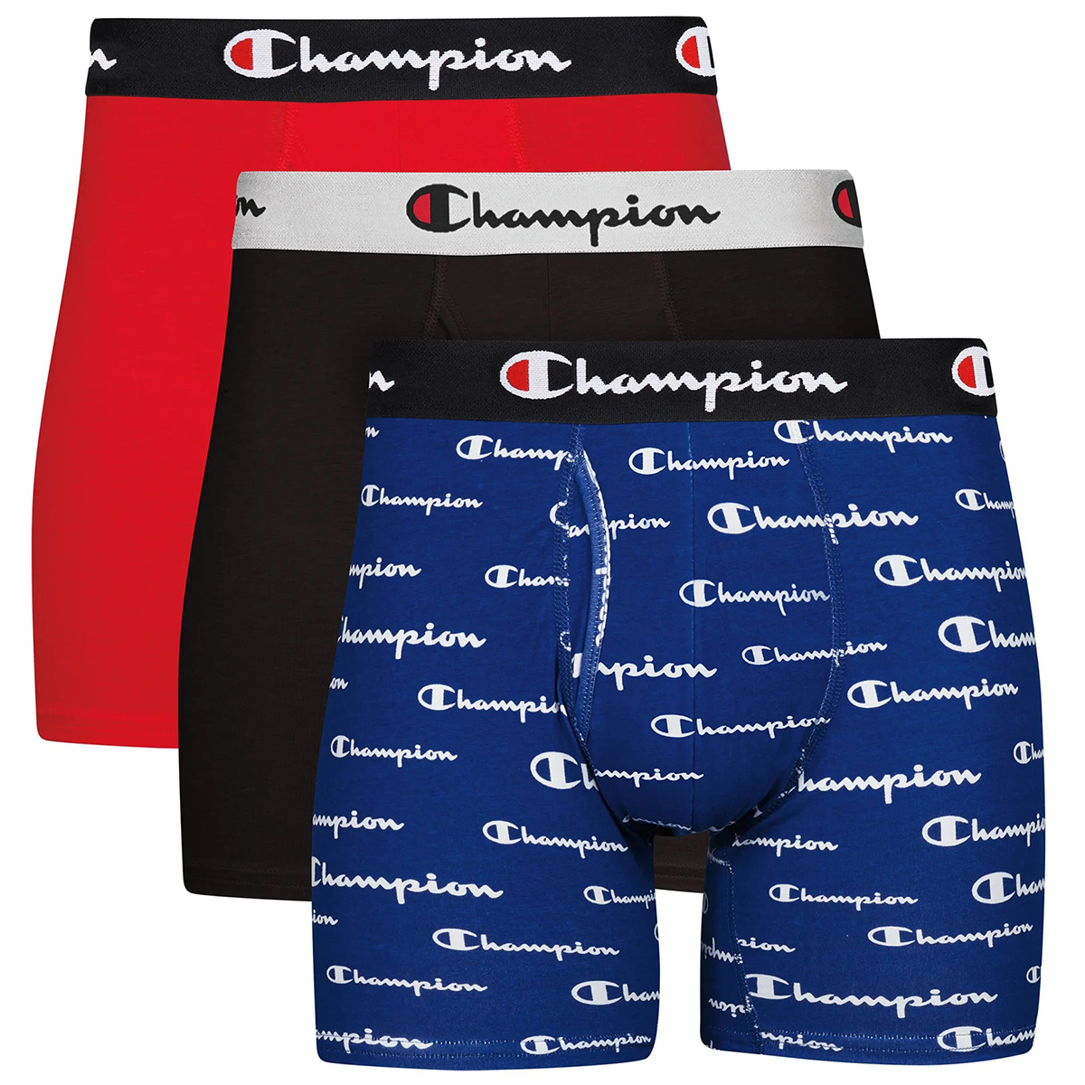 Champion Men's Everyday Stretch Boxer Briefs, 3 Pack