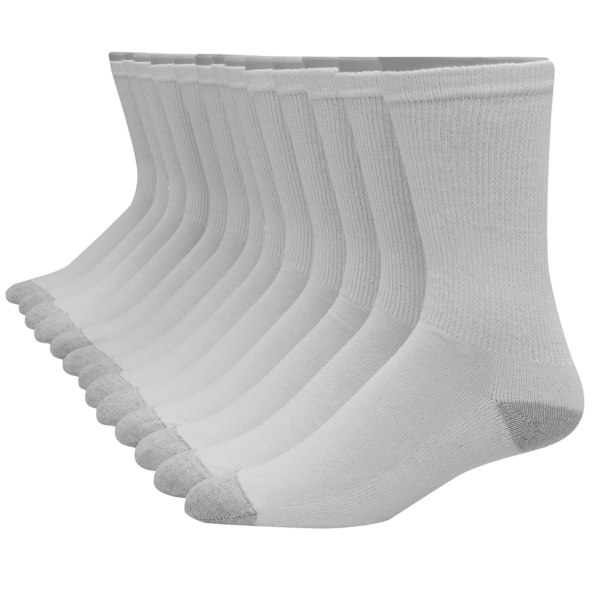 Hanes Men's Ultimate Big & Tall Crew Socks, 10-Pack