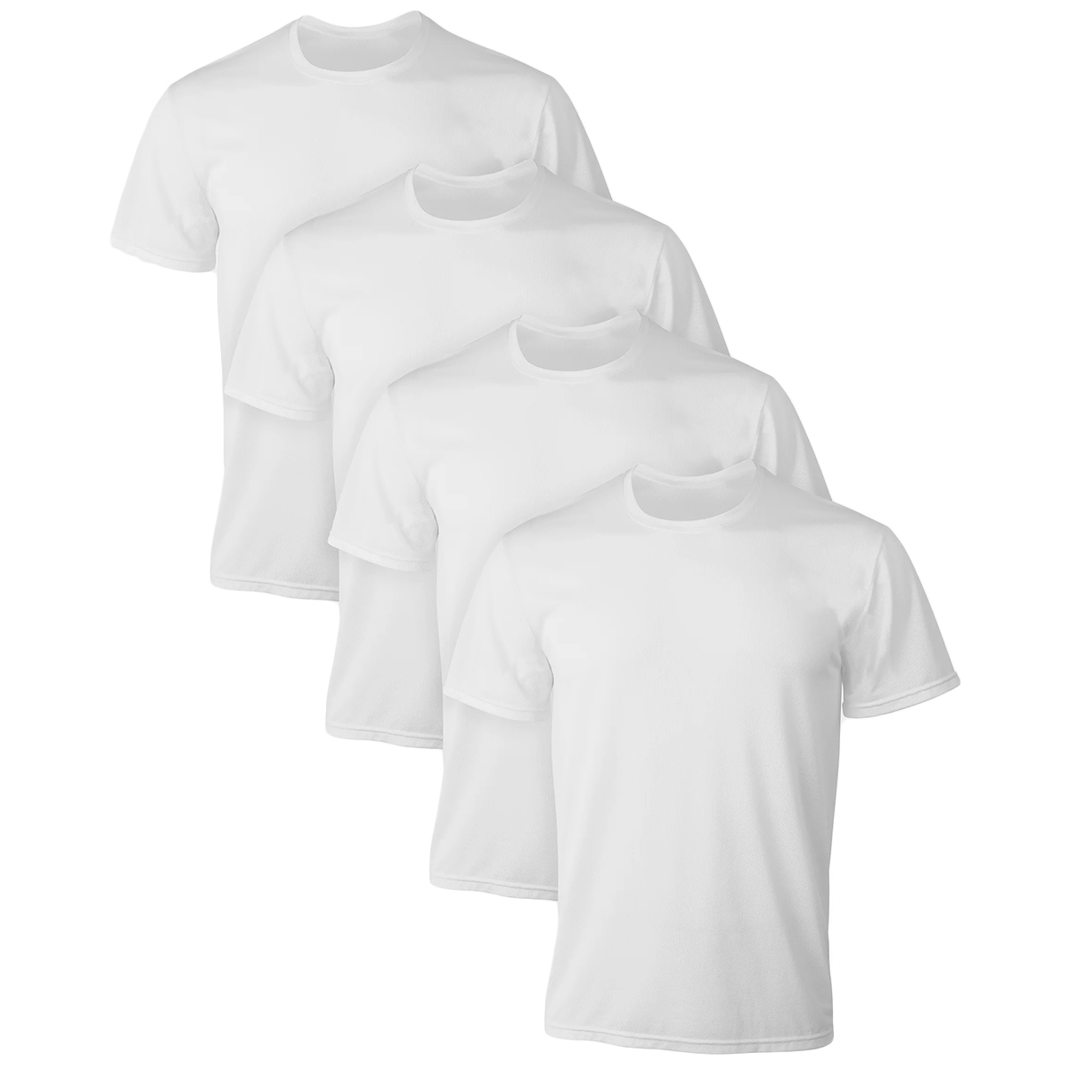 Hanes Men's Ultimate X-Temp Mesh Crewneck Undershirts, 4-Pack