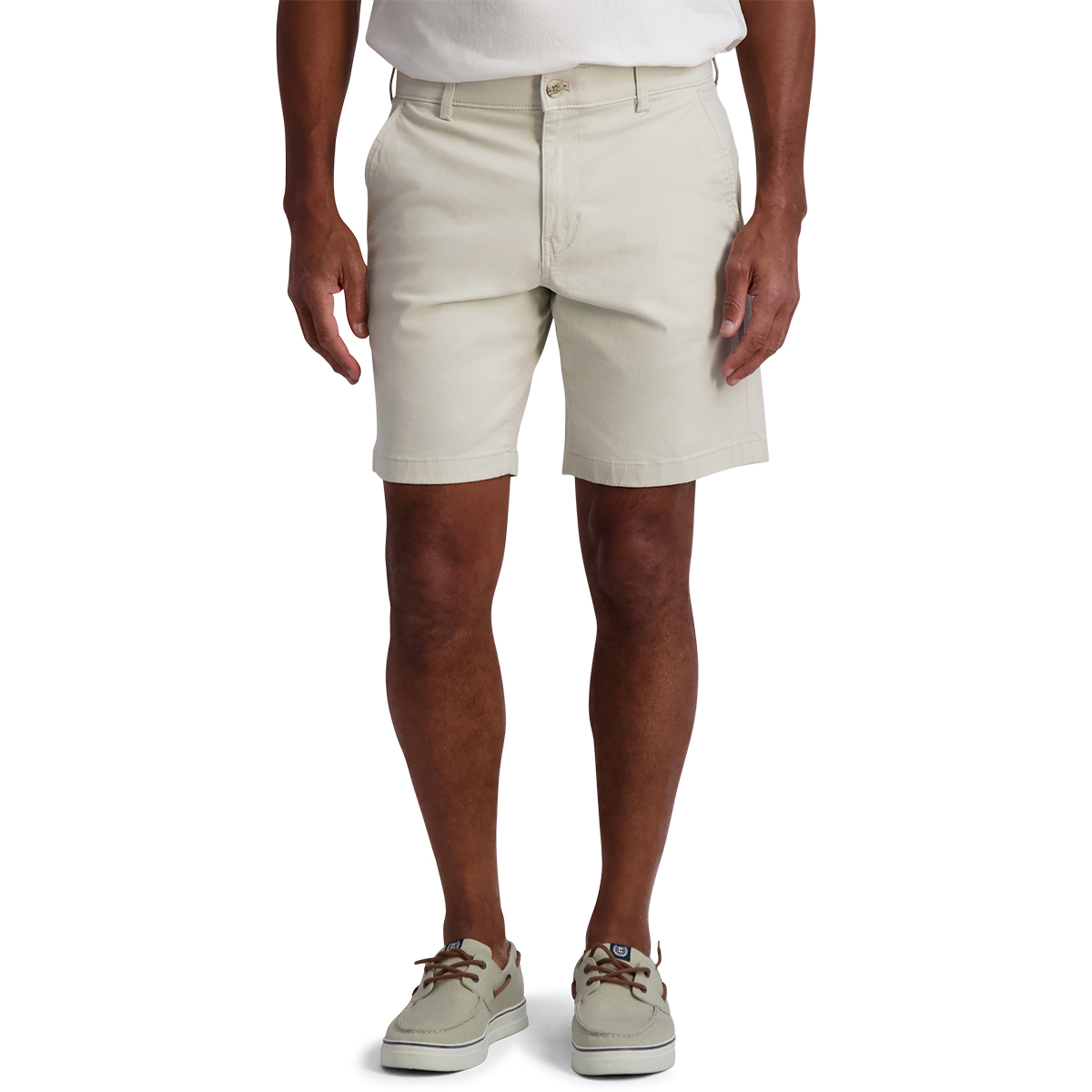 Chaps Men's Flat Front Stretch Twill Shorts