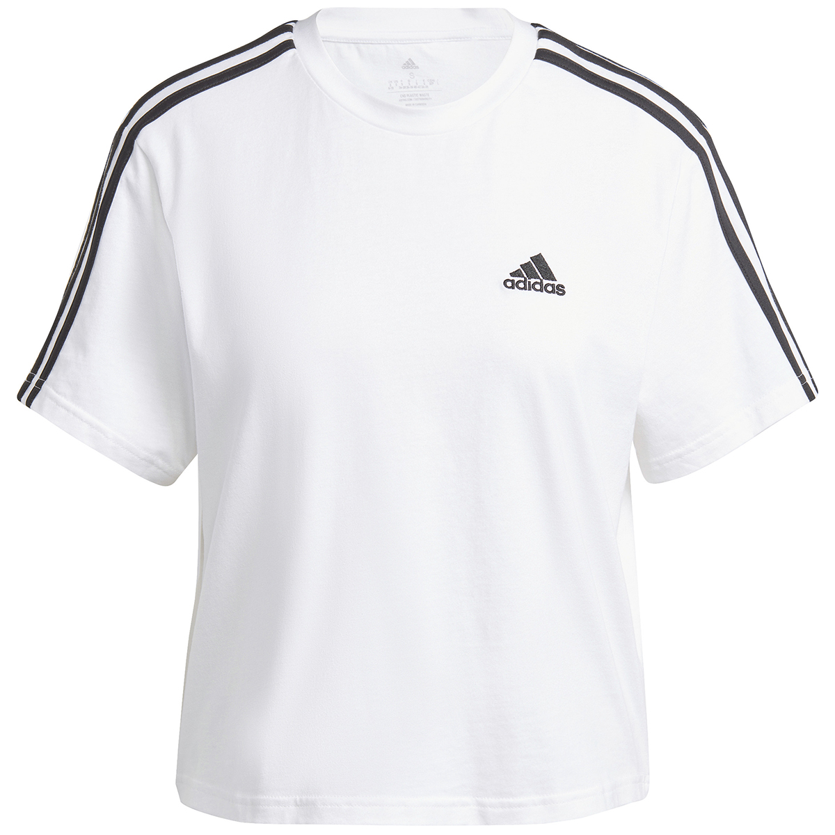 Adidas Women's Essentials Single Jersey Short-Sleeve Crop