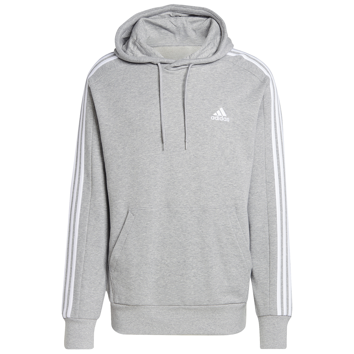 Adidas Men's Essentials 3-Stripes Hoodie, Black