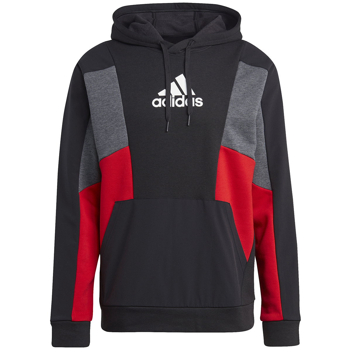 Adidas Men's Essentials Colorblock Hoodie, Black