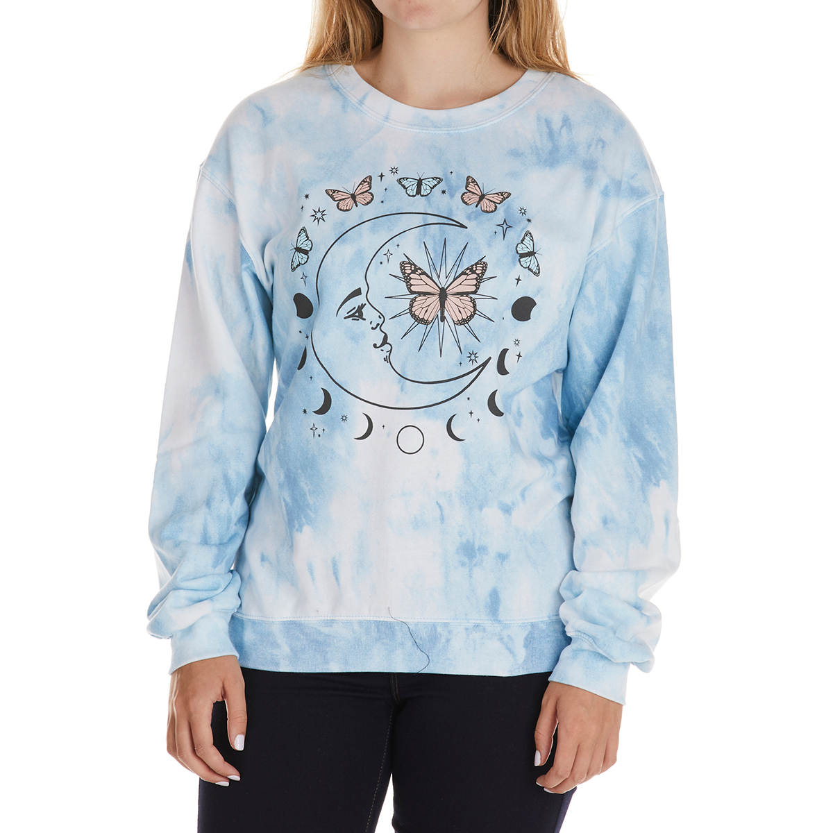 Wound Up Juniors' Graphic Crew Sweatshirt