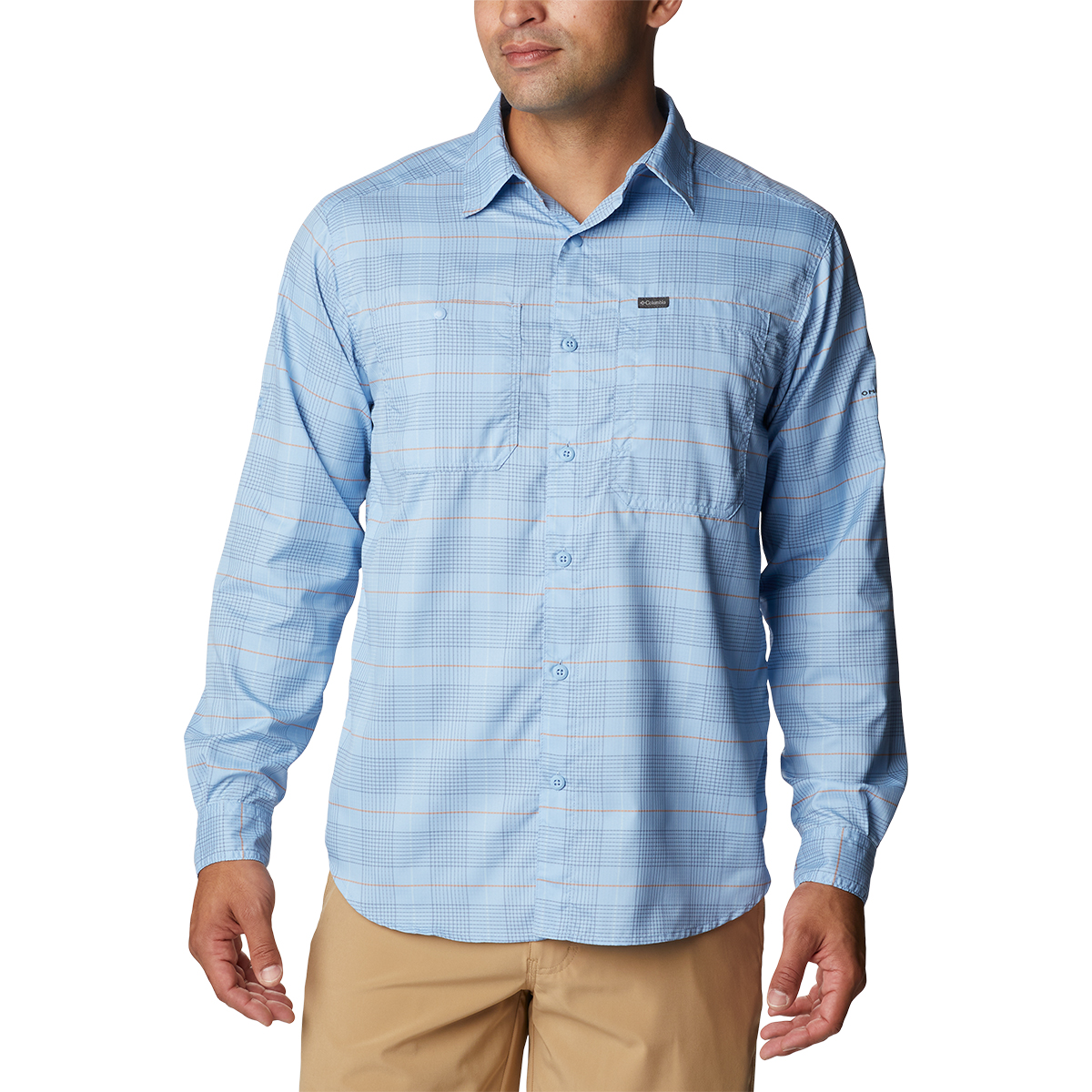 Columbia Men's Silver Ridge Utility Long-Sleeve Shirt, BLUE