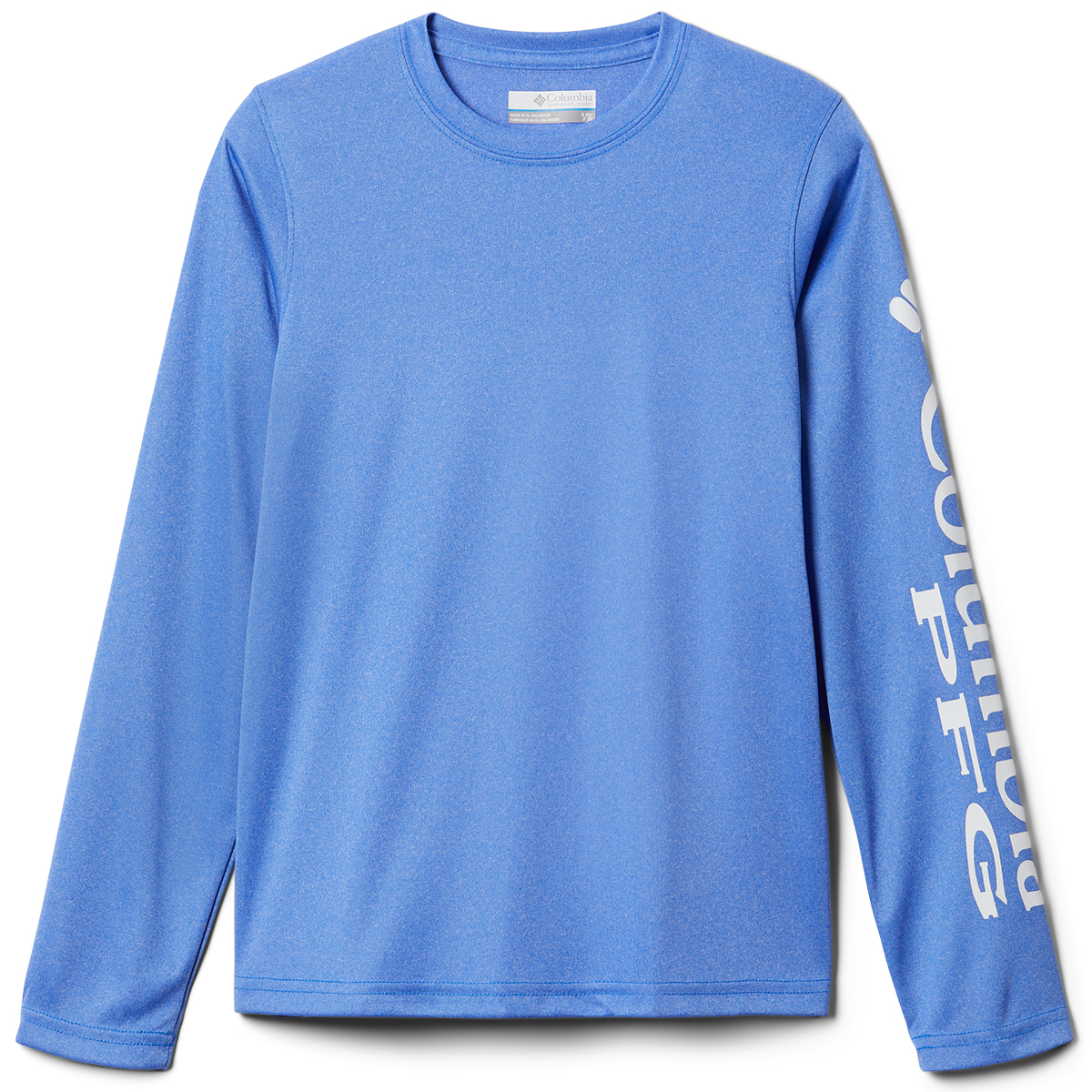 Columbia Boys' Pfg Terminal Tackle Heather Long-Sleeve Shirt