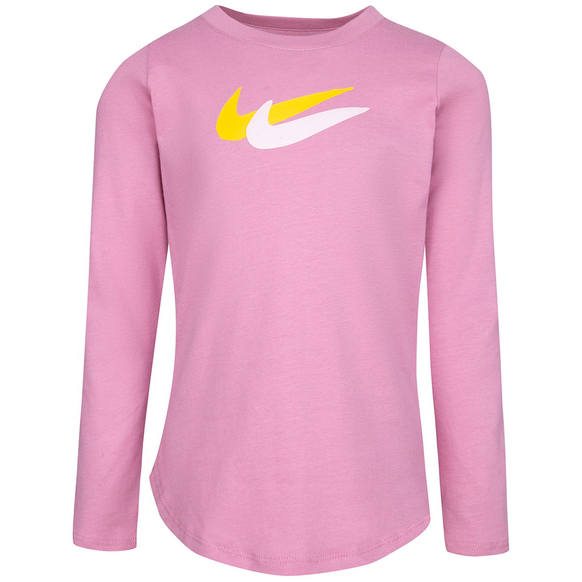 Nike Girls' Swoosh Long-Sleeve Tee