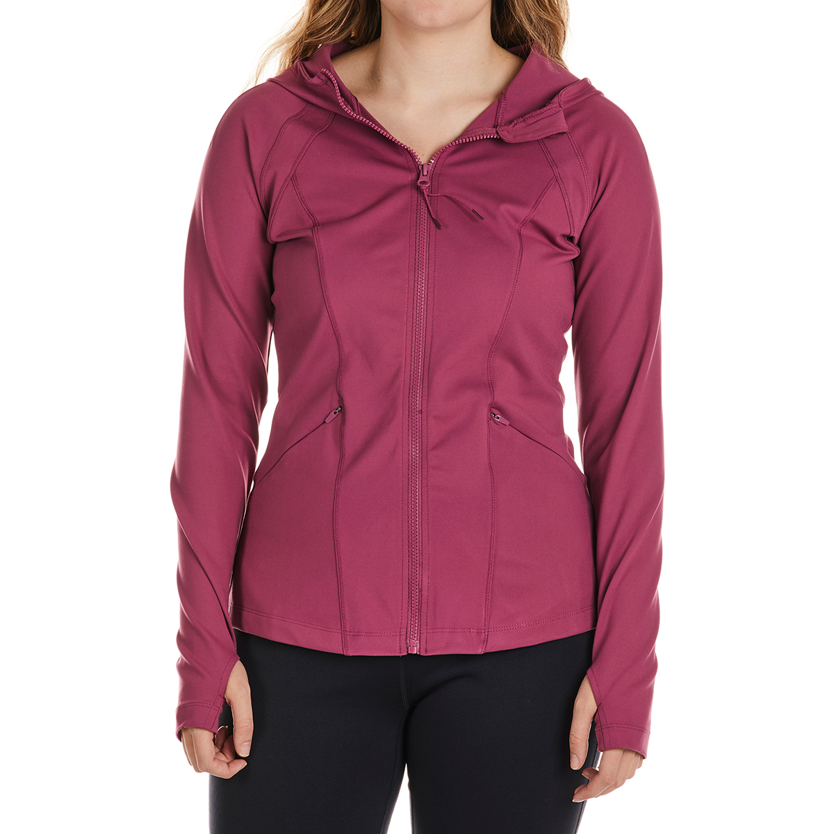 Spyder Women's Full-Zip Hooded Yoga Jacket W/ Pockets