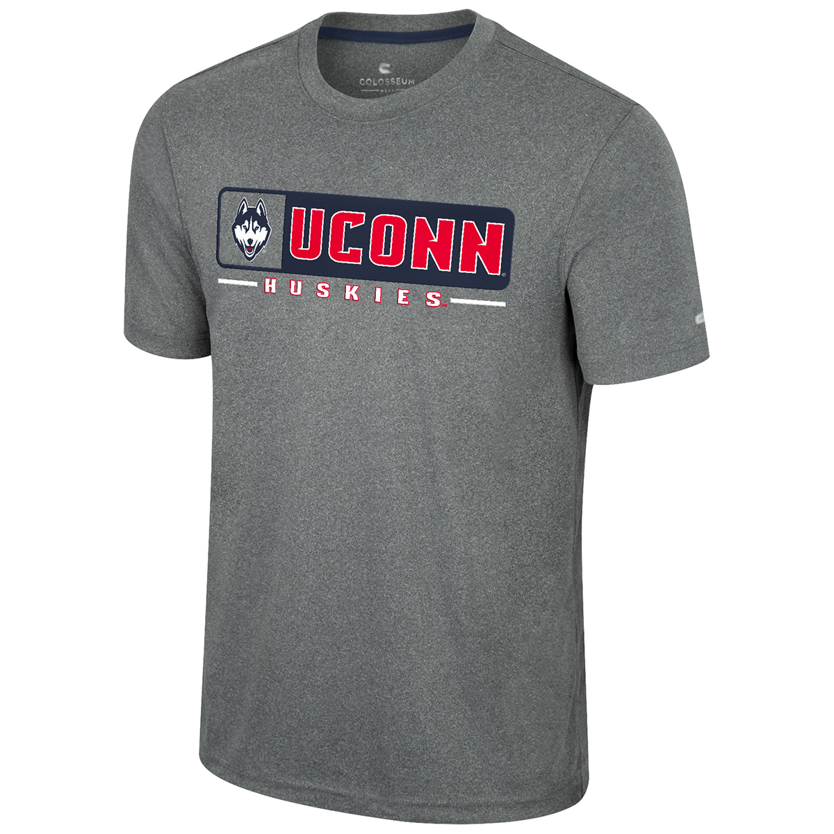 Uconn Men's Colosseum Metallic Mint Short-Sleeve Tee