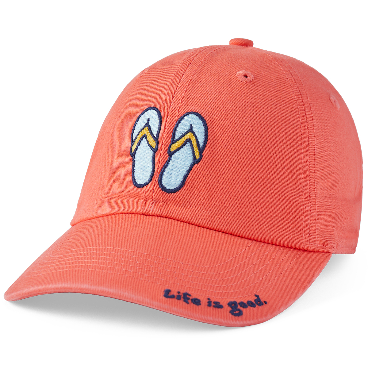 Life Is Good Flip Flops Chill Cap, ORANGE