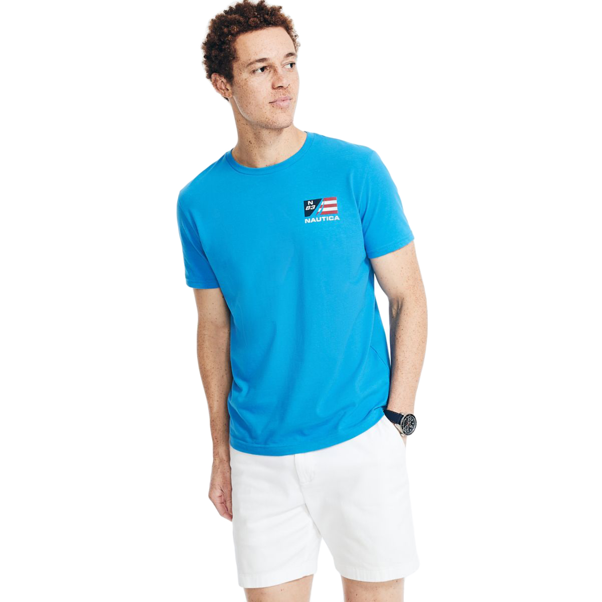 Nautica Men's Sustainably Crafted Short-Sleeve Sail Team Tee