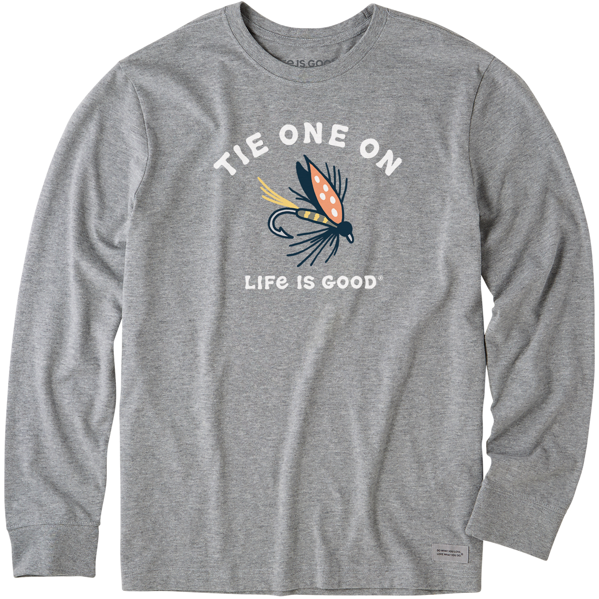 Life Is Good Men's Tie One On Long-Sleeve Crusher Tee