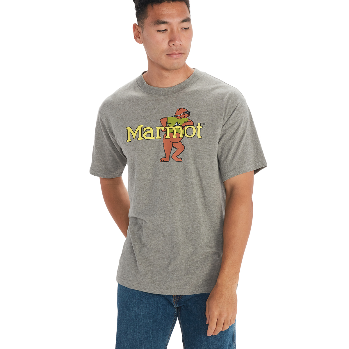 Marmot Men's Leaning Marty Short-Sleeve Tee, BLACK