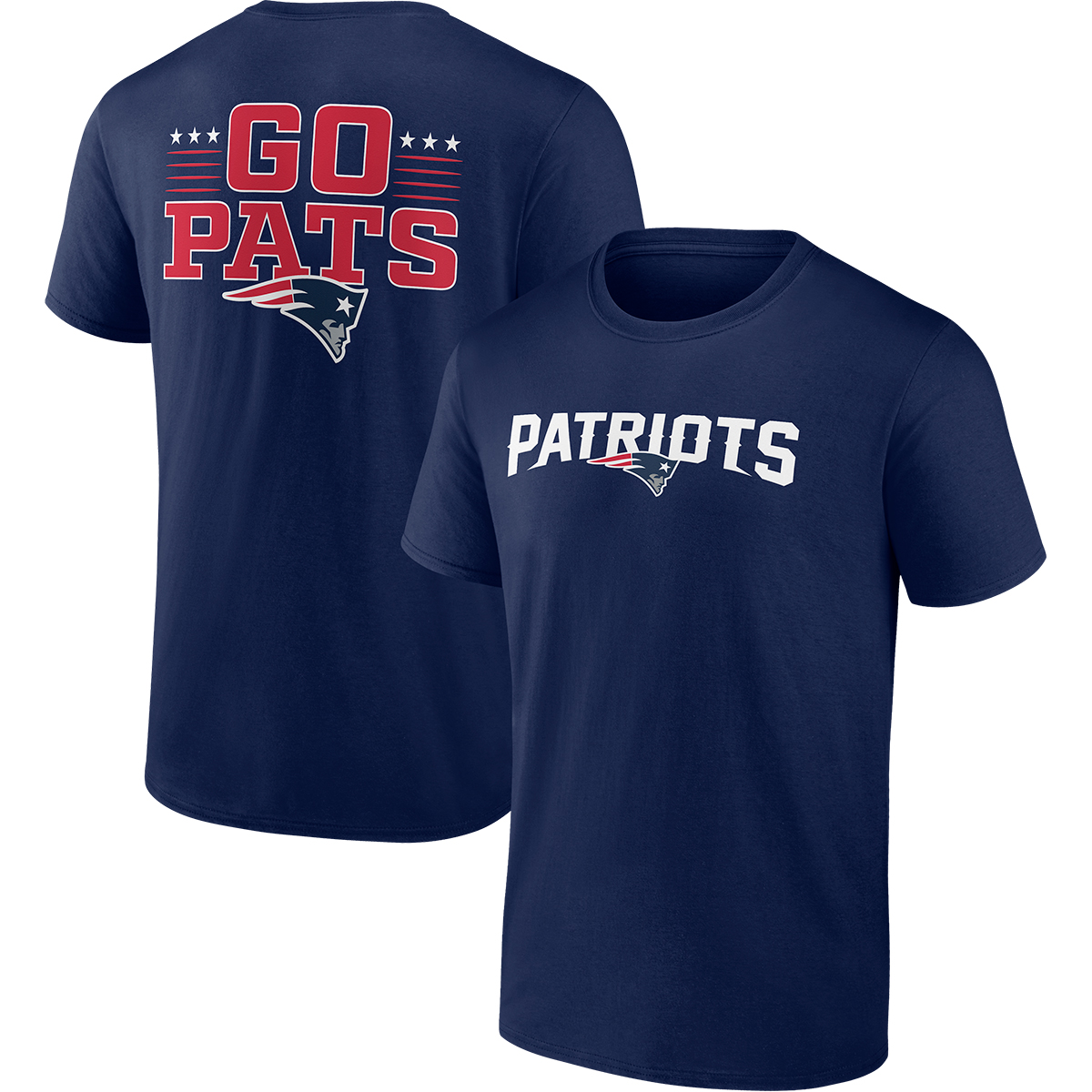 New England Patriots Men's Go Pats Short-Sleeve Tee