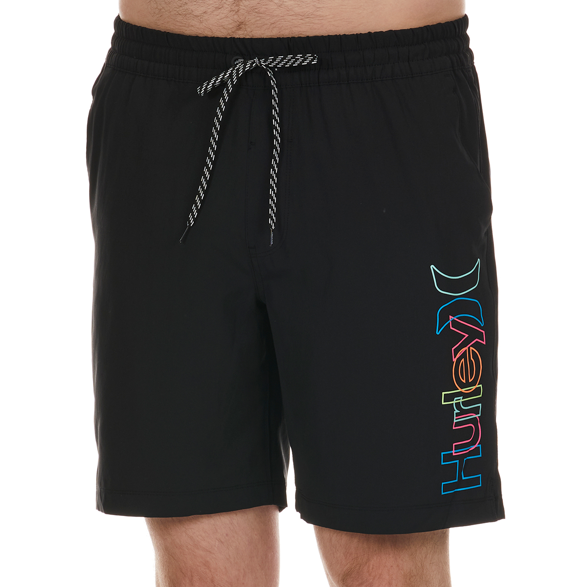 Hurley Young Men's Crossover Volley Boardshorts, Black