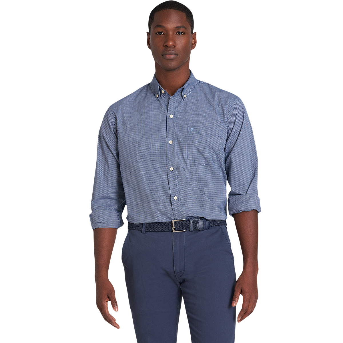Izod Men's Premium Essential Classic Fit Long-Sleeve Button-Down Shirt
