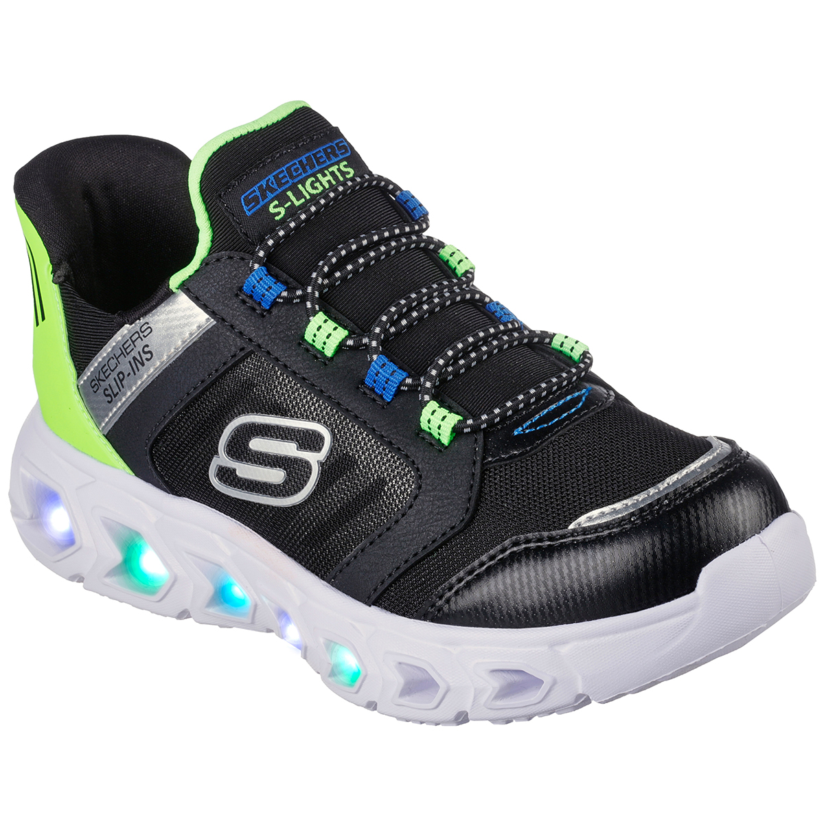 Skechers Boys' Slip-Ins: Hypno-Flash 2.0 - Odelux Shoes, Black