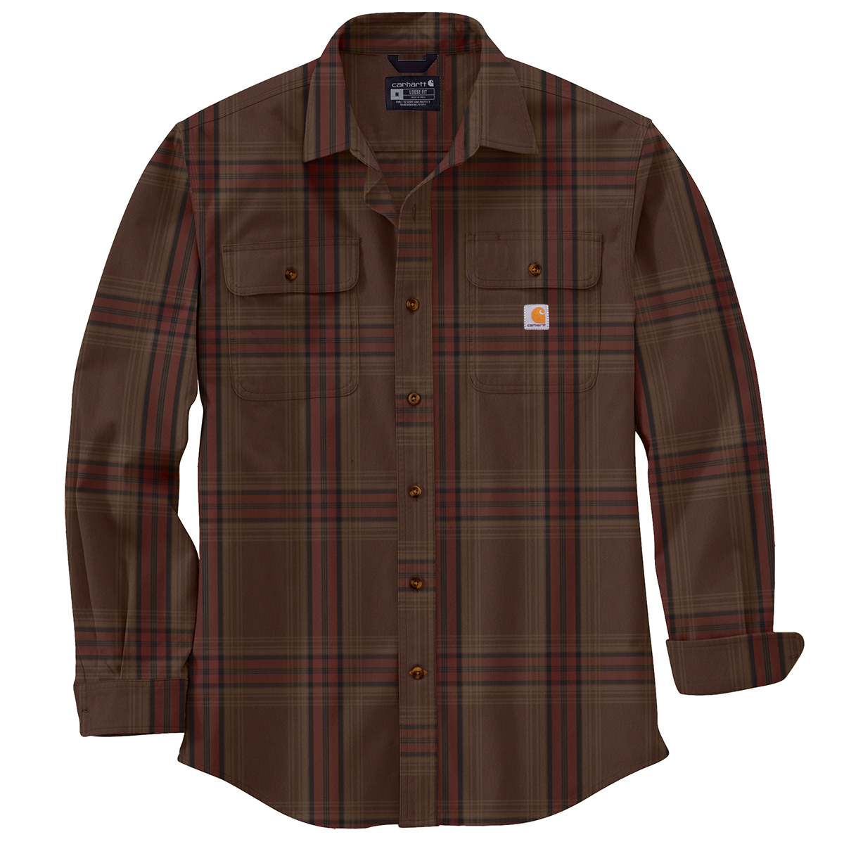 Carhartt Men's 105947 Loose Fit Heavyweight Flannel Long-Sleeve Shirt