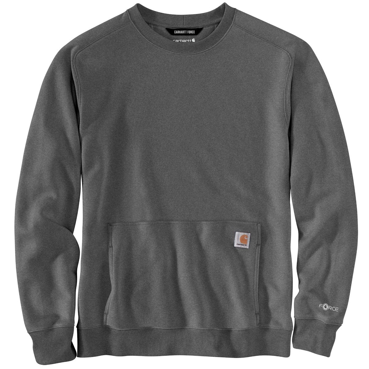 Carhartt Men's 105568 Force Relaxed Fit Lightweight Crewneck Sweatshirt, Black