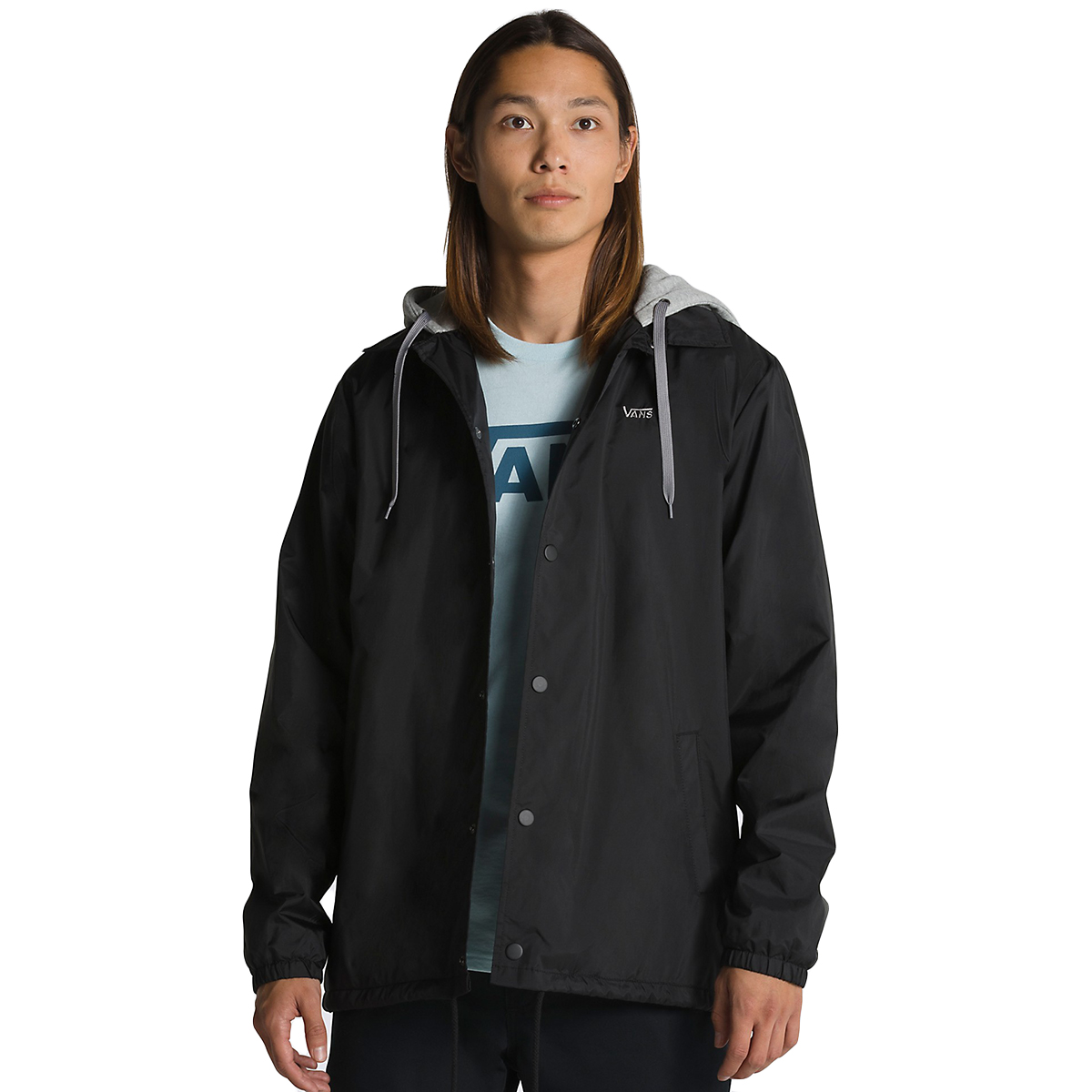 Vans Guys' Riley Coaches Jacket, Black