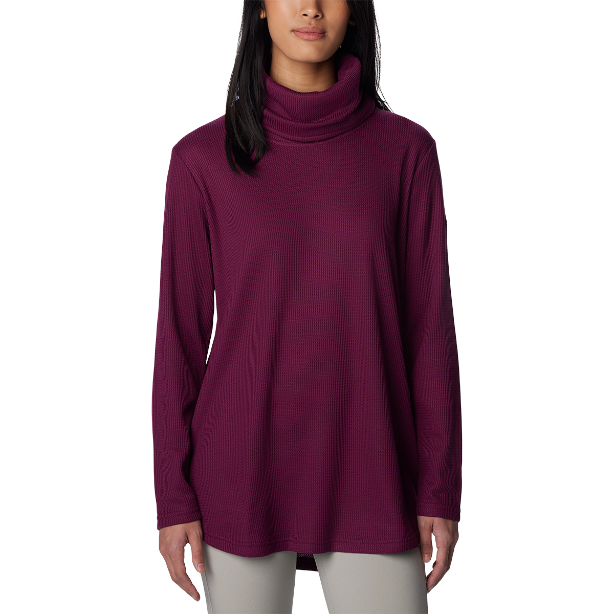 Columbia Women's Holly Hideaway Waffle Cowl Neck Pullover