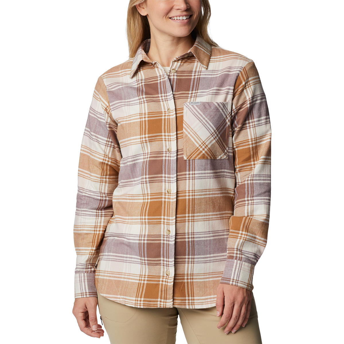 Women's Calico Basin Flannel Long-Sleeve Shirt