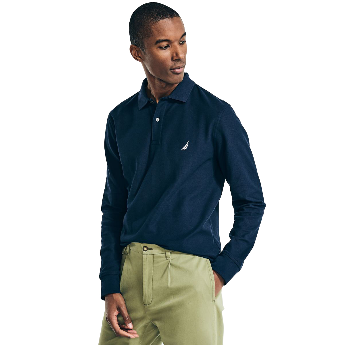 Nautica Men's Long-Sleeve Polo