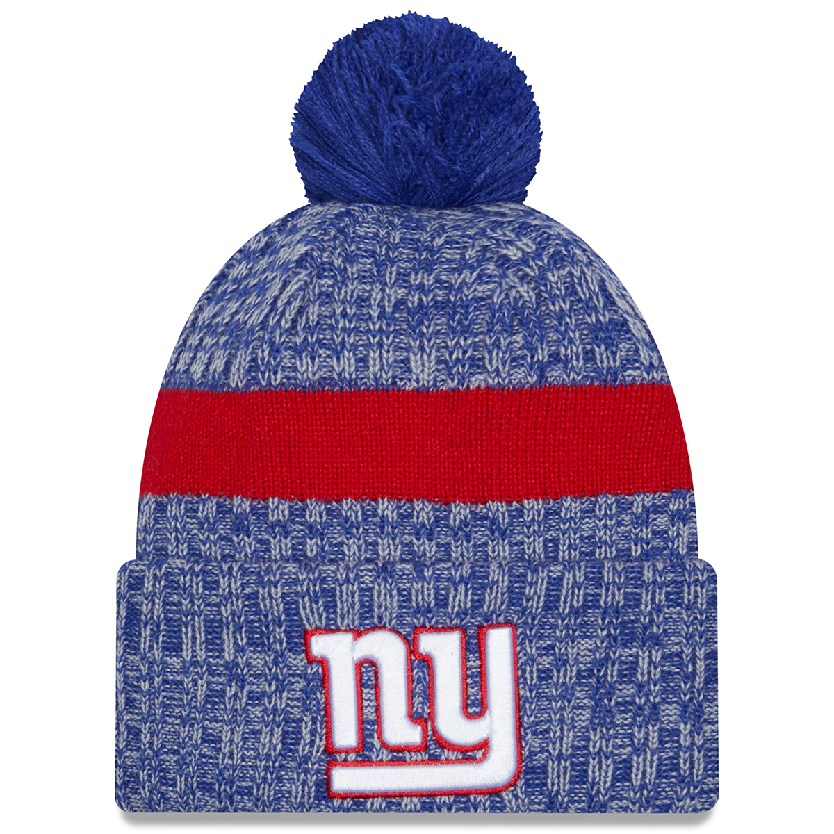 New York Giants Men's New Era Sideline Pom Knit Hat