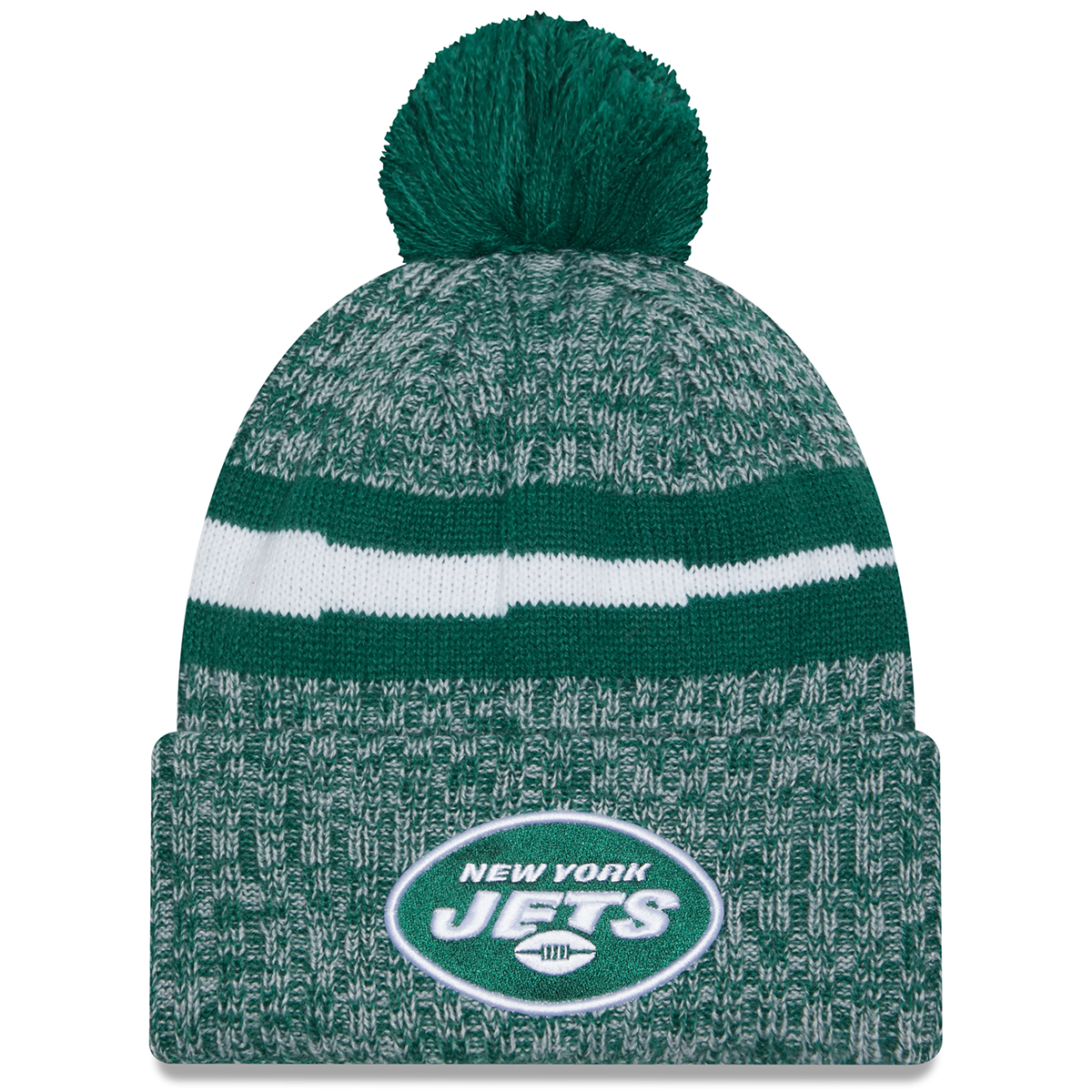 New York Jets New Era Sideline Pom Knit Hat