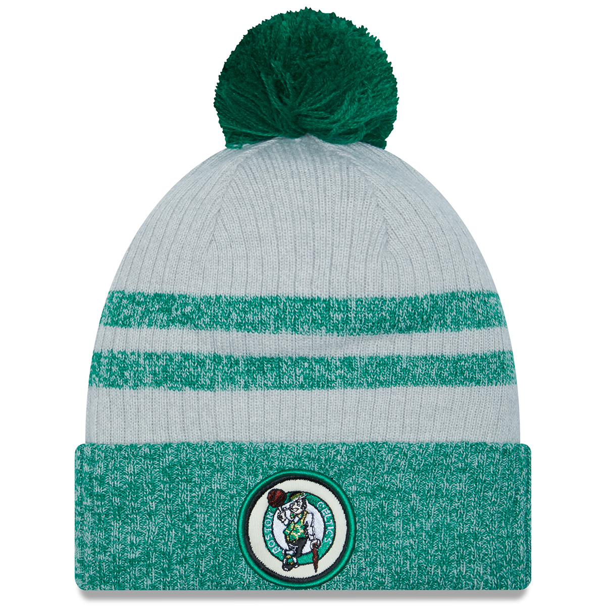 Boston Celtics Men's New Era Cuffed Pom Knit Hat