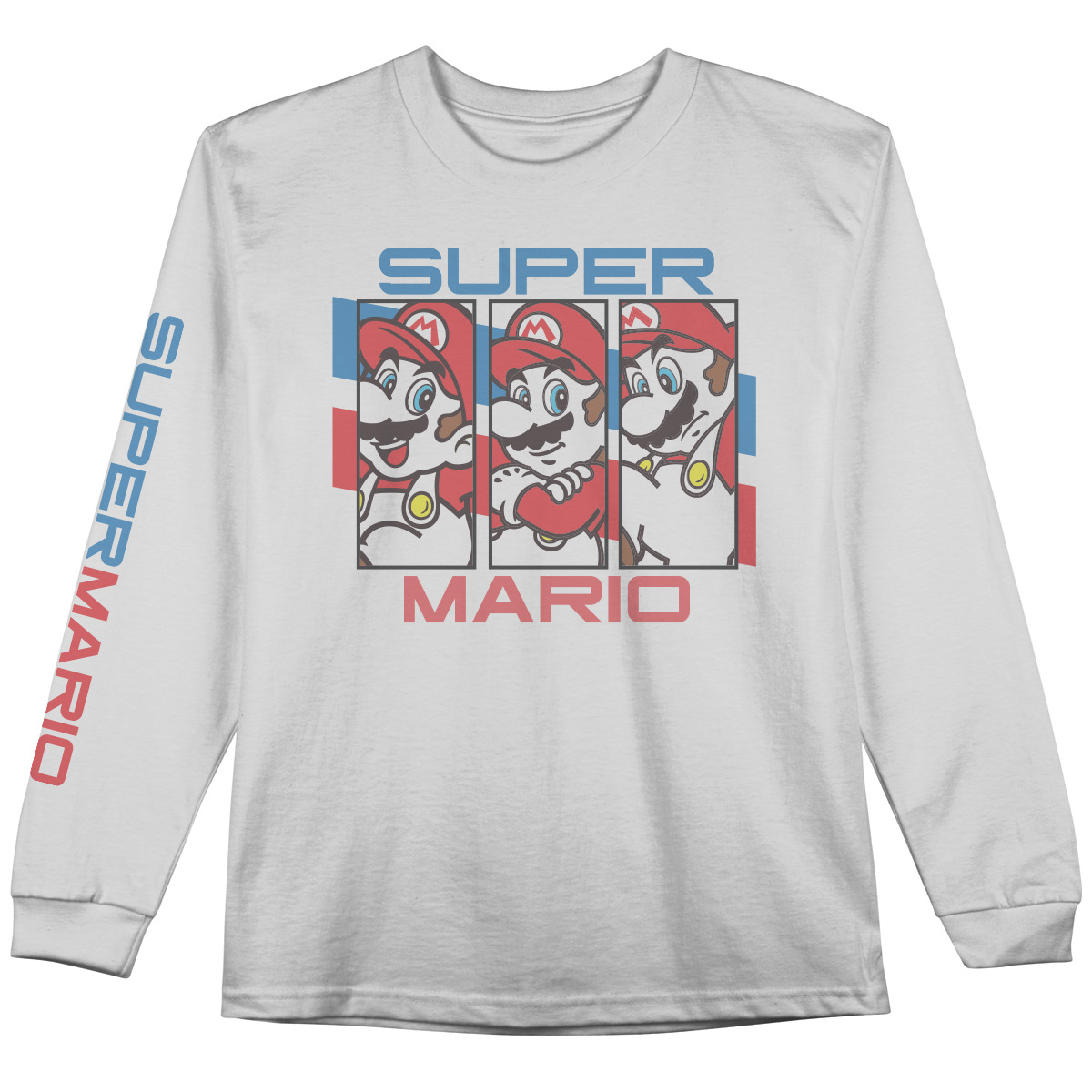 Super Mario Brothers Boys' Long-Sleeve Graphic Tee