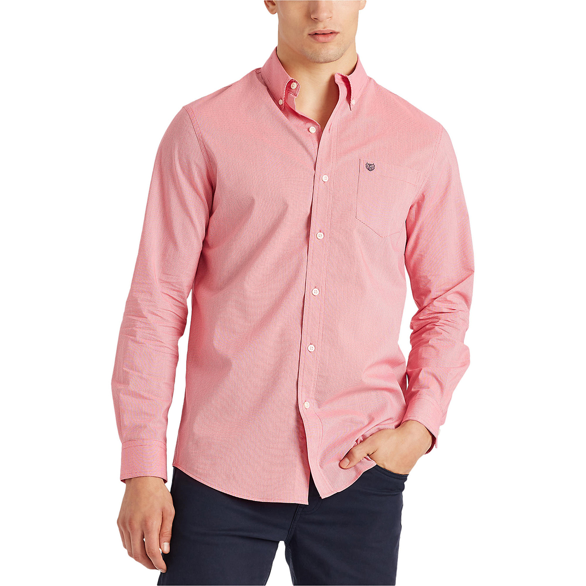 Chaps Men's Long-Sleeve Easy Care Woven Shirt