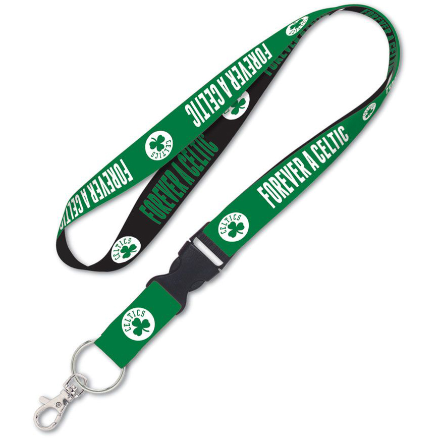 Boston Celtics Lanyard W/ Detachable 1" Buckle, Various Patterns