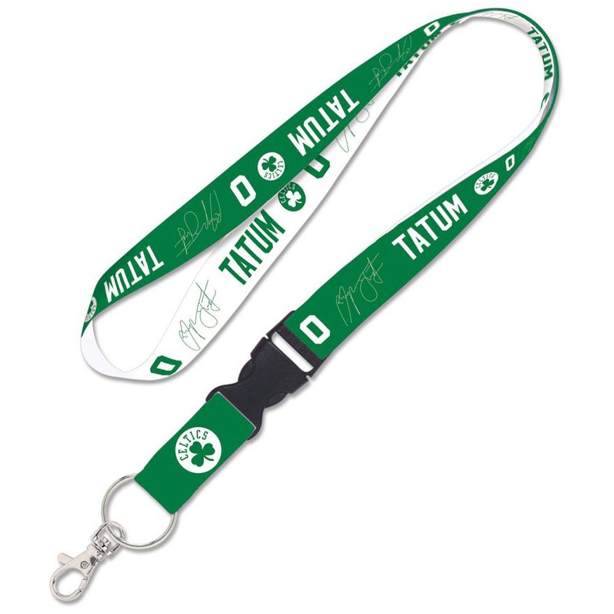 Boston Celtics Jayson Tatum Lanyard W/ Detachable 1" Buckle, Various Patterns