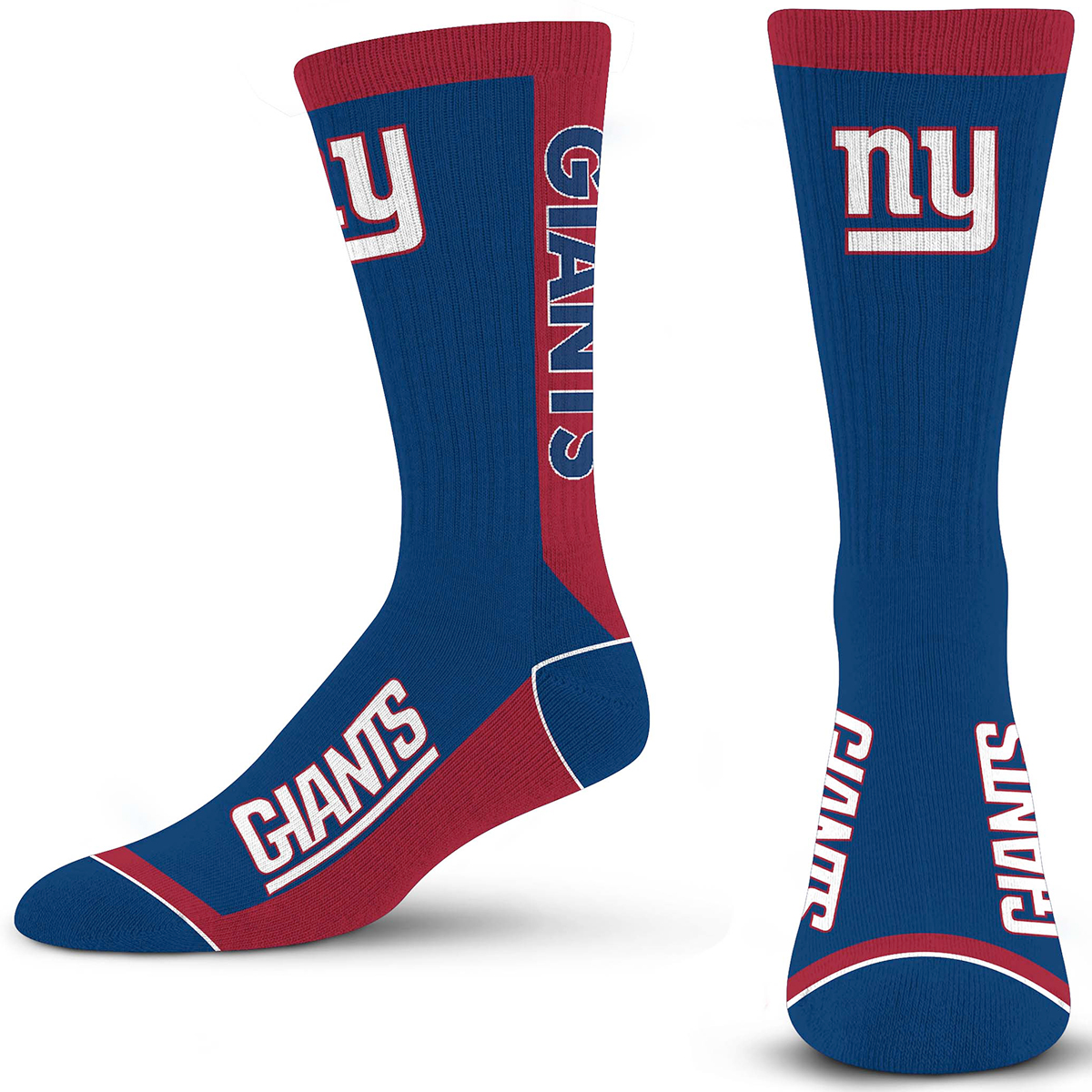 New York Giants Men's For Bare Feet Mvp Socks