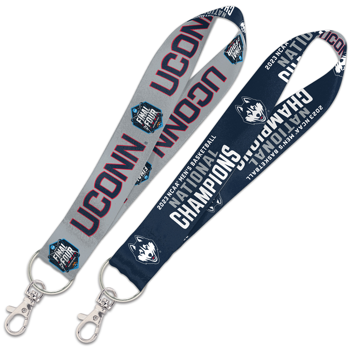 Uconn Wincraft 2023 Ncaa Champions Lanyard Keystrap, Blue