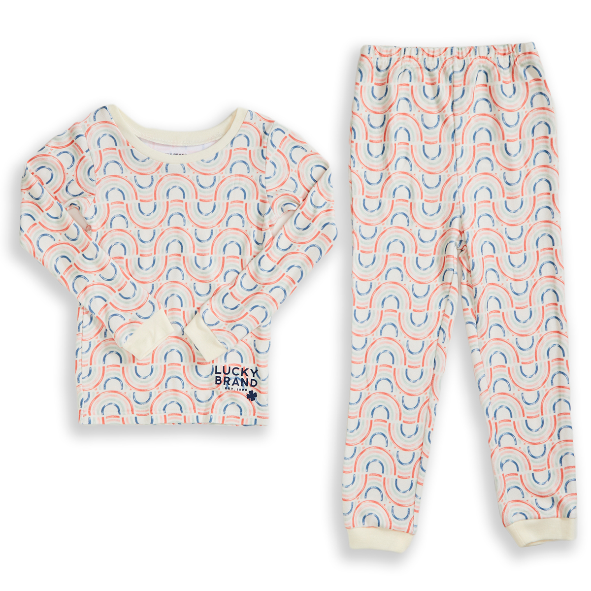 Lucky Girls' Rainbows Pajama Set