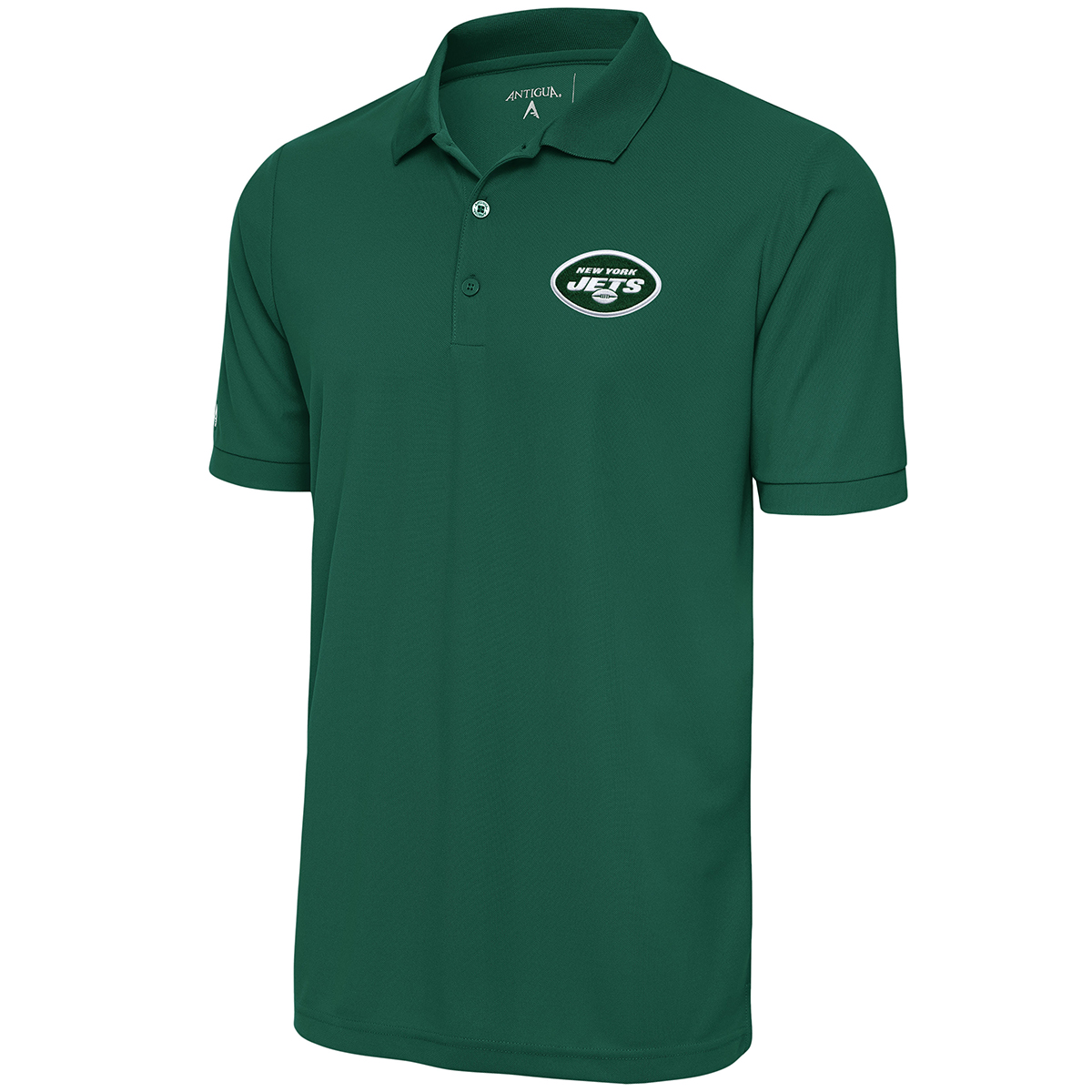 New York Jets Men's Antigua Legacy Short-Sleeve Pique Polo, Green