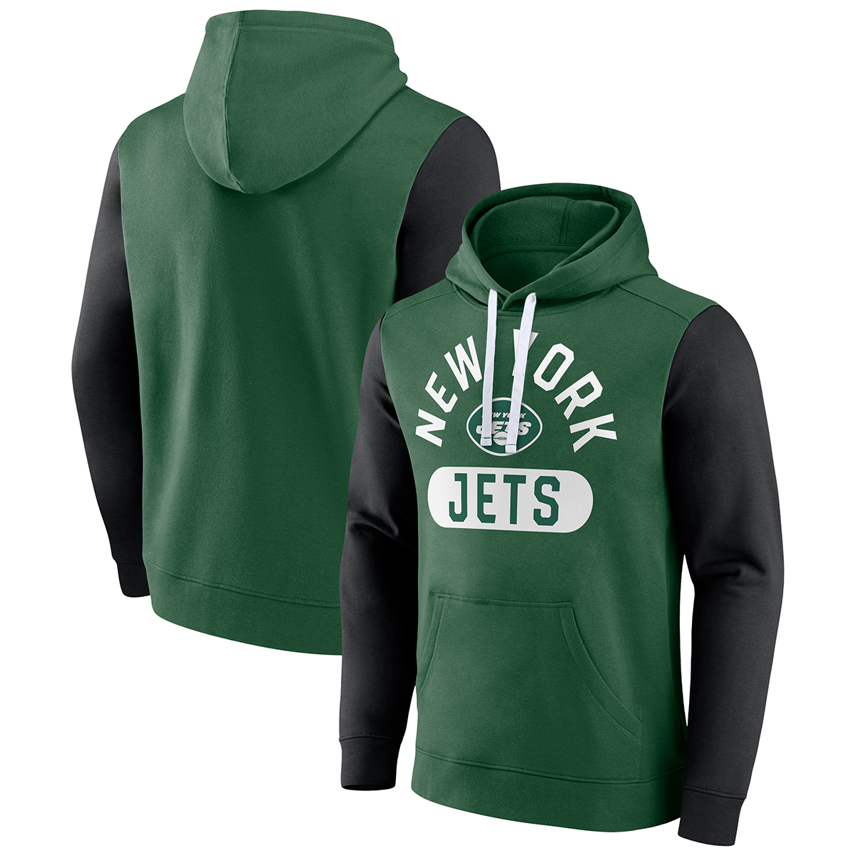 New York Jets Men's Fanatics Colorblock Fleece Hoodie