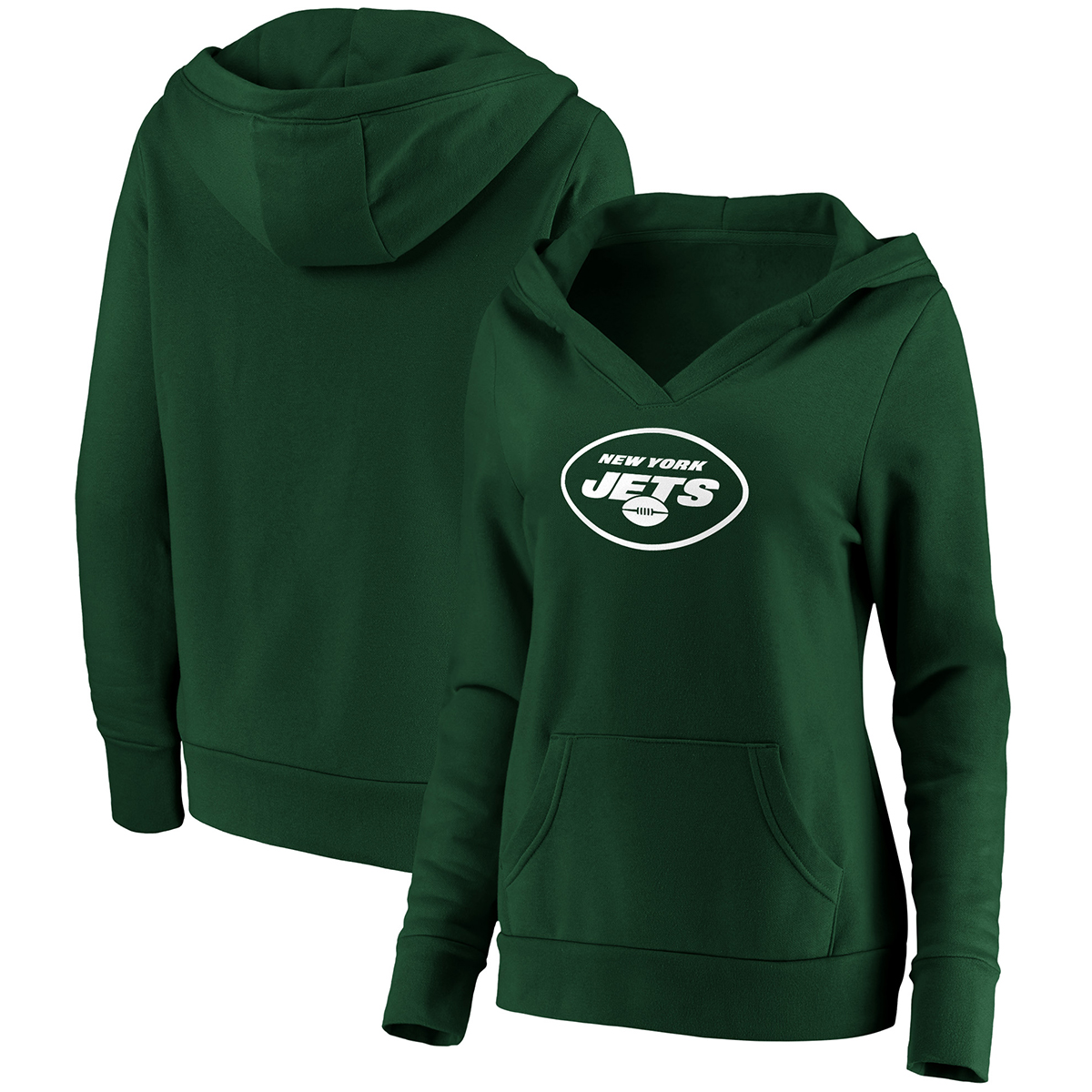New York Jets Women's Fanatics Primary Team Logo Pullover Hoodie