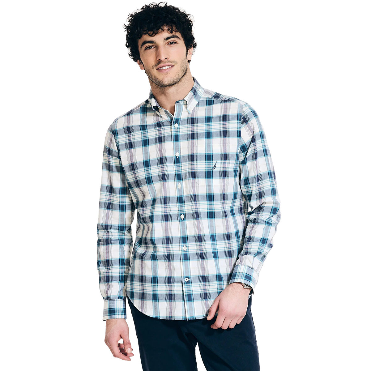 Nautica Men's Sustainably Crafted Plaid Shirt