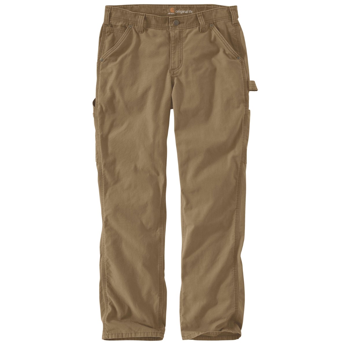 Carhartt Women's 102080 Rugged Flex Loose Fit Canvas Work Pant, Brown