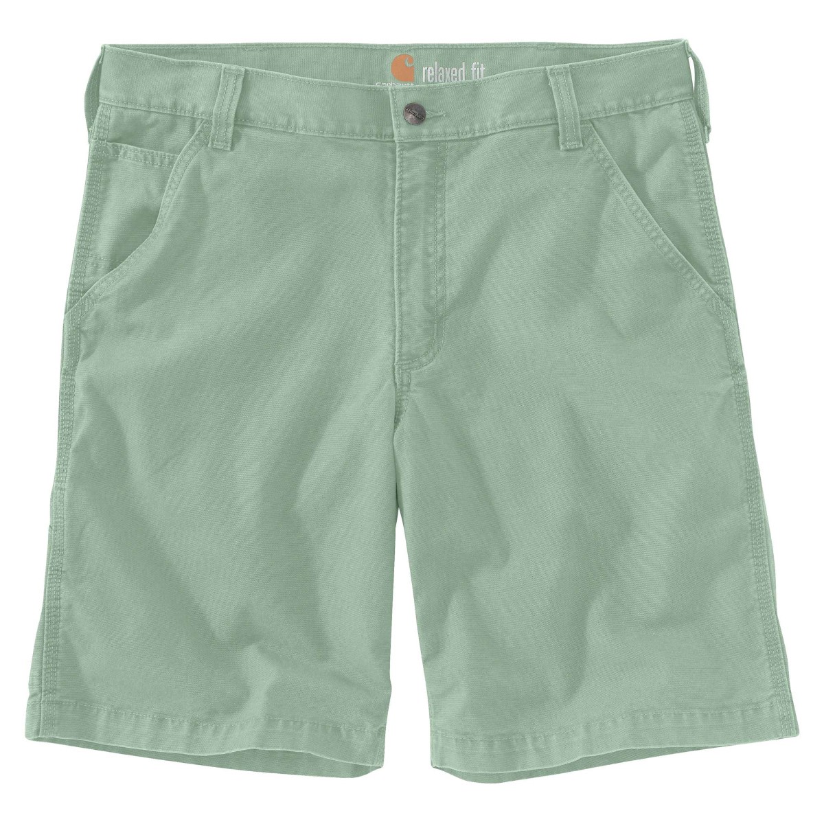 Carhartt Men's 102514 Rugged Flex Relaxed Fit Canvas Work Shorts, Extended Sizes, Green