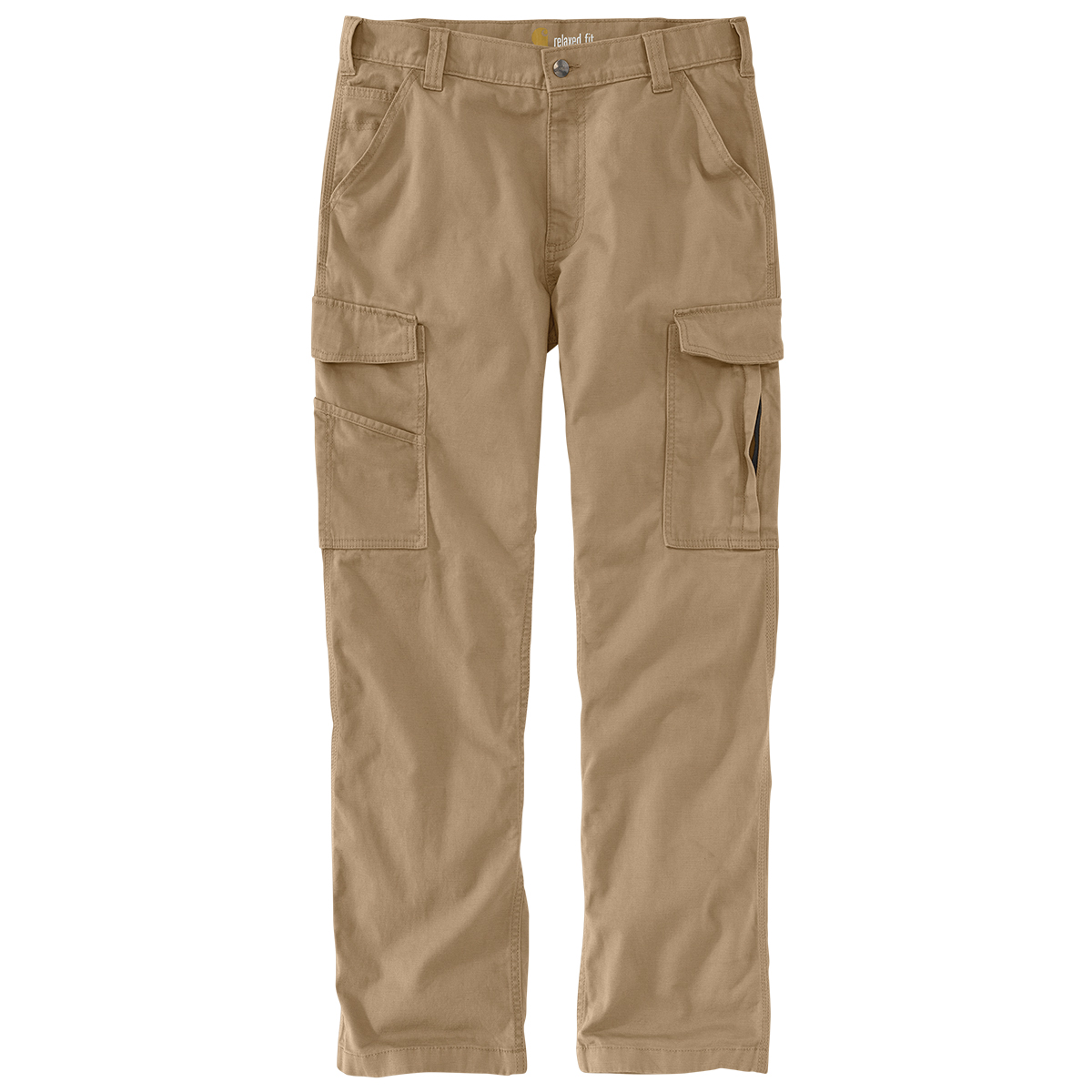 Carhartt Men's 103574 Rugged Flex Relaxed Fit Canvas Cargo Work Pants, Brown