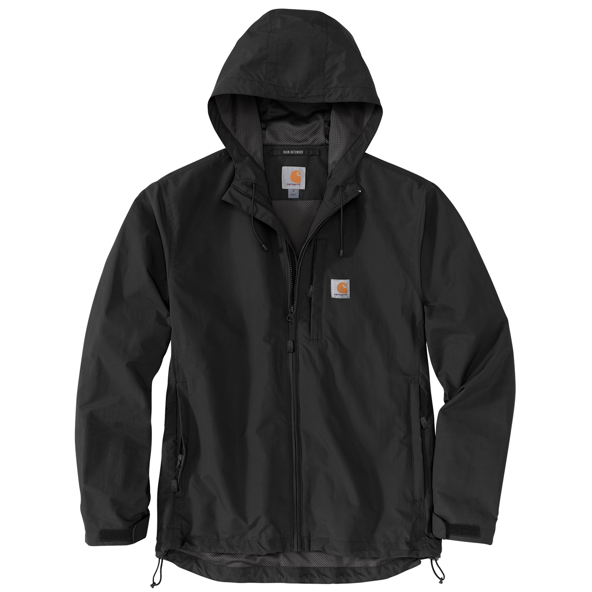 Carhartt Men's 104671 Rain Defender Relaxed Fit Lightweight Jacket, Extended Sizes, Black