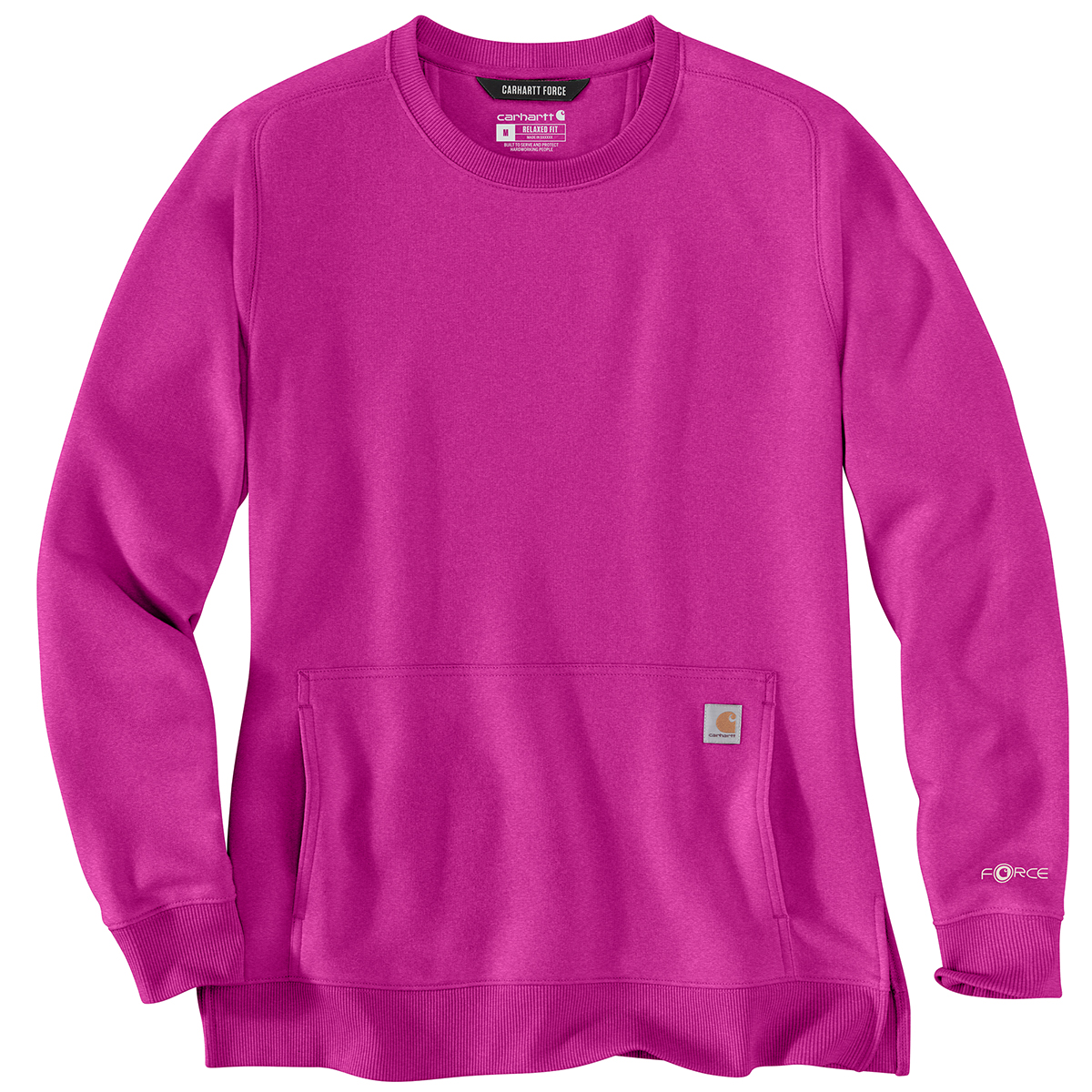 Carhartt Women's 105468 Force Relaxed Fit Lightweight Sweatshirt, Red