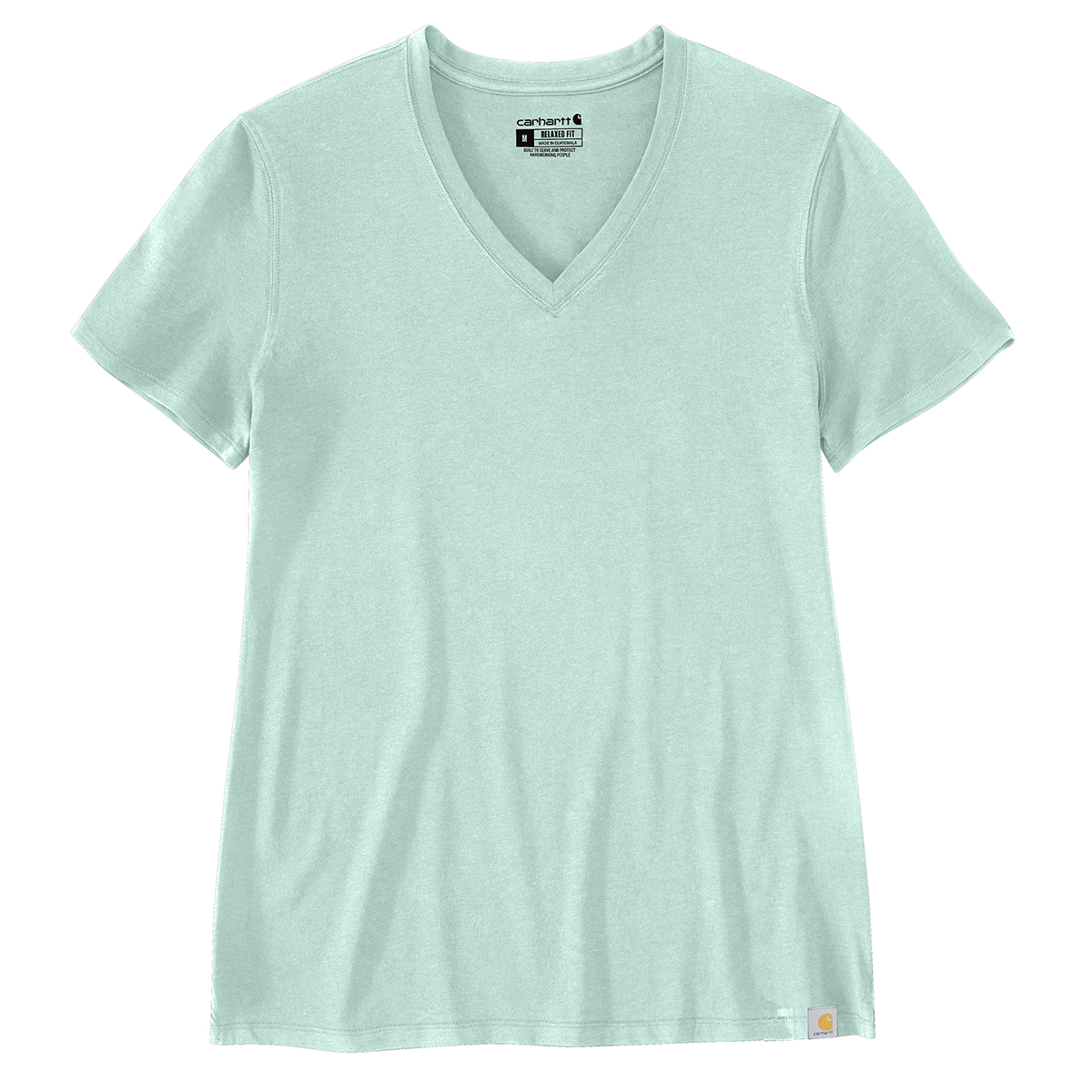 Carhartt Women's 105739 Relaxed Fit Lightweight Short-Sleeve V-Neck T-Shirt, Blue