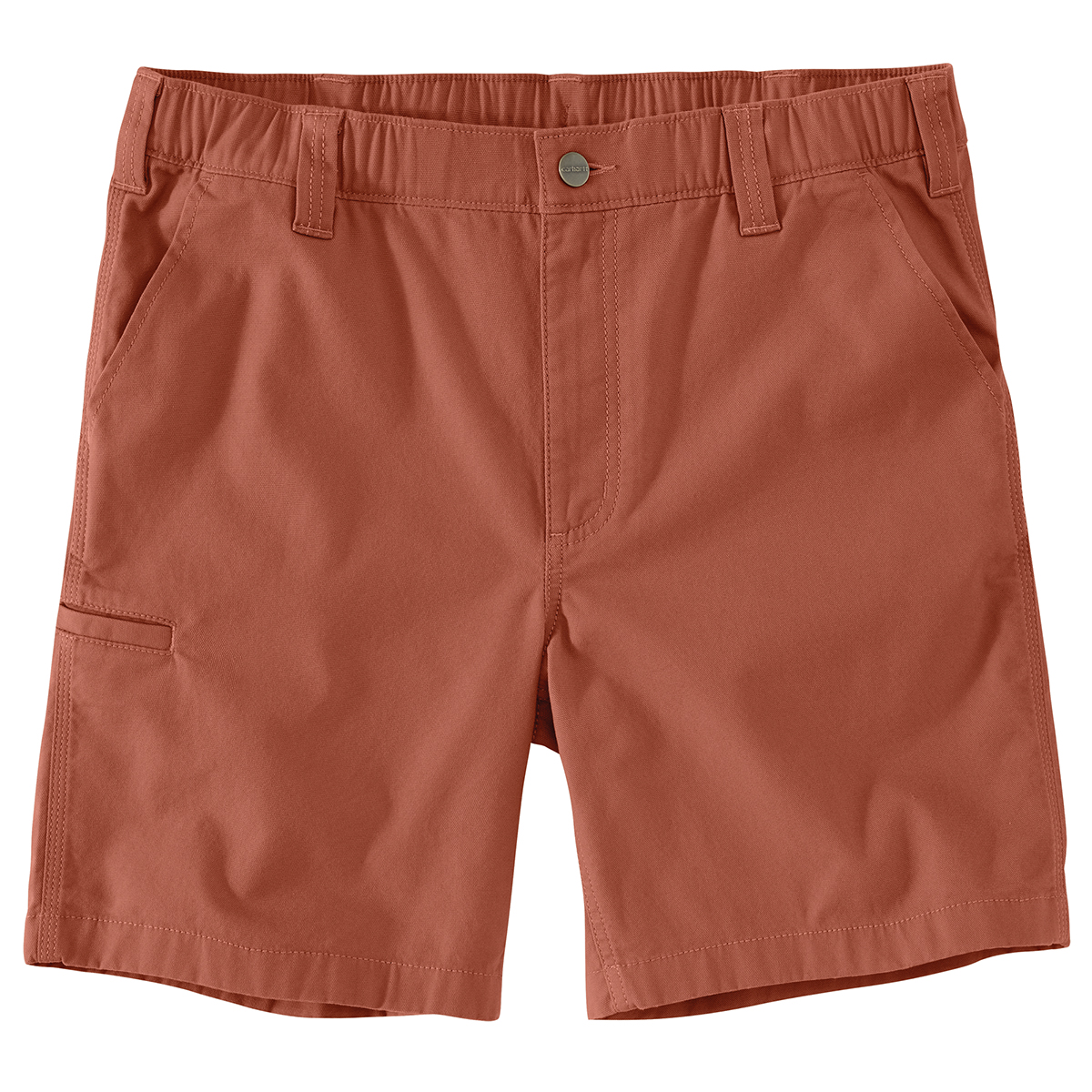 Carhartt Men's 105841 Rugged Flex Relaxed Fit 8In Canvas Work Short, Extended Sizes, Orange