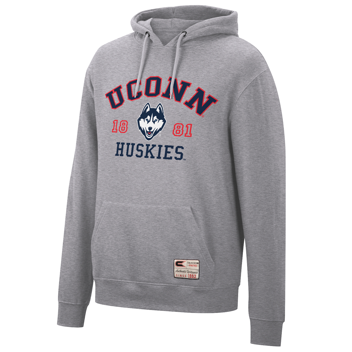 Uconn Men's Colosseum Authentic Pullover Hoodie
