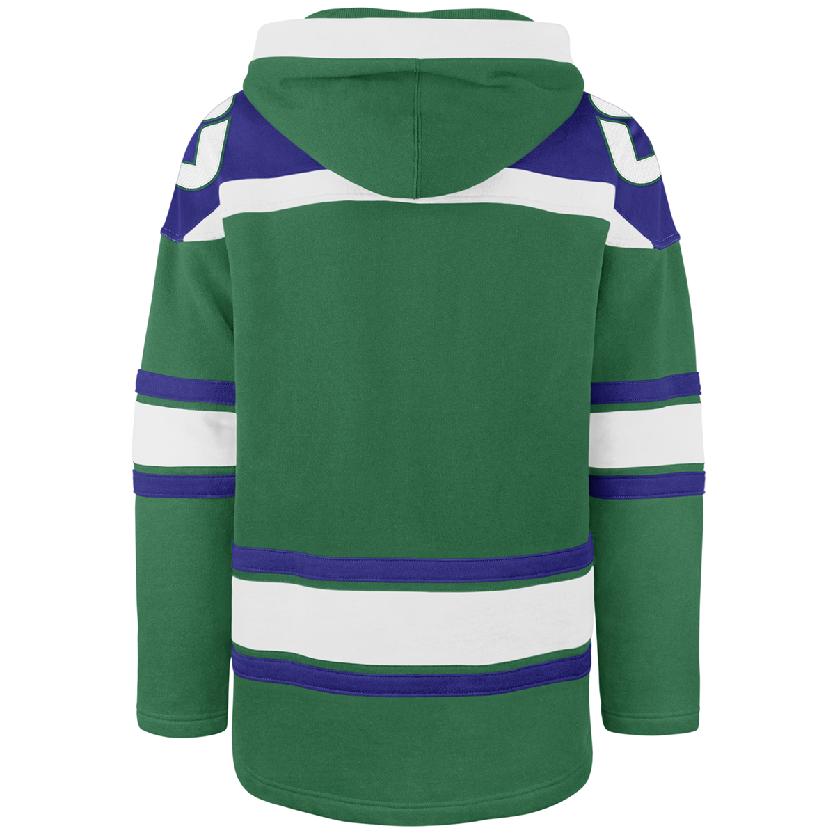 NHL Hartford Whalers Men's Vintage Lace-Up Fleece Hooded Sweatshirt - M